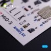 Kelik K72207 MiG-3 - interior 3D decals for Armory kit (1/72)